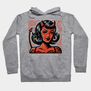 Retro Devil Girl Hoodie